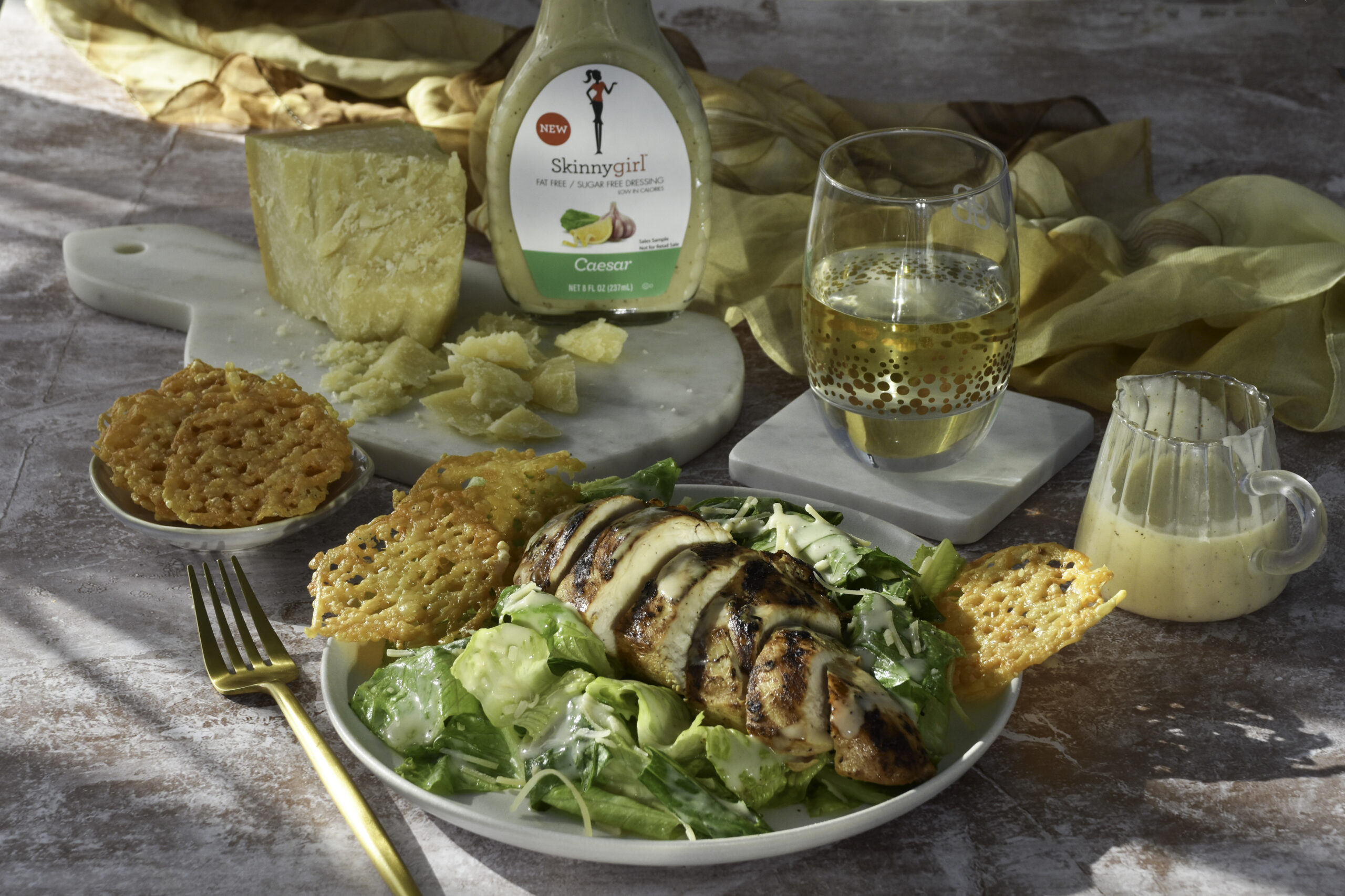 Grilled Chicken Caesar Salad with Parmesan Crisps - Skinnygirl Canada