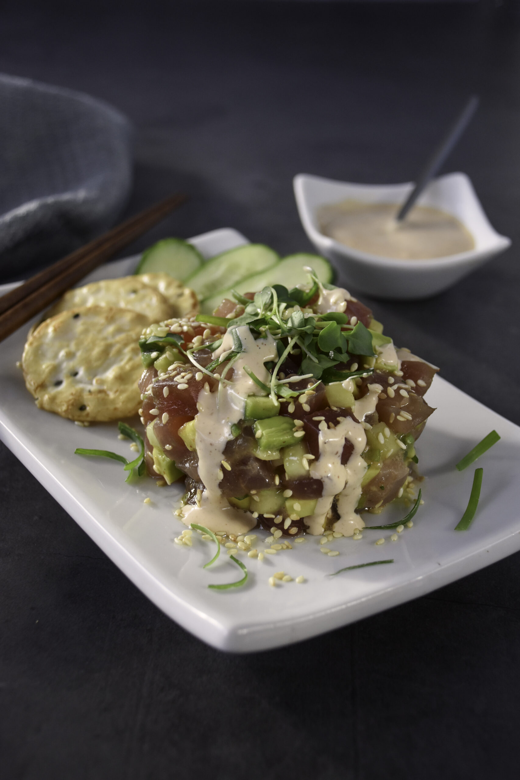 Sesame Garlic Tuna Tartare - Skinnygirl Canada